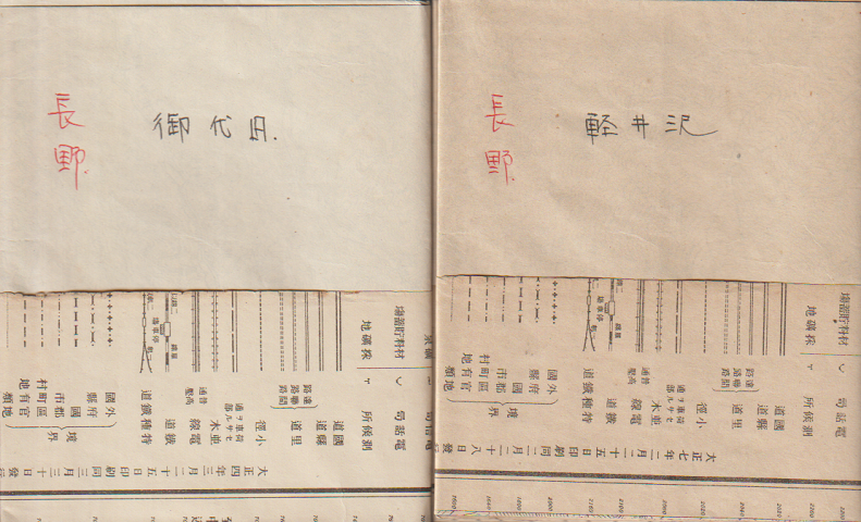 戦前測量マップ「軽井沢」「御代田」