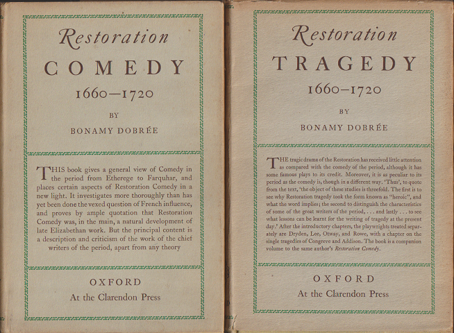 洋書　英語　Restoration　TRAGEDY　1660-1720/Restoration　COMEDY　1660-1720