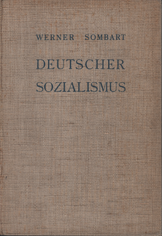洋書　ゾンバルト　「ドイツ社会主義」　ドイツ語
