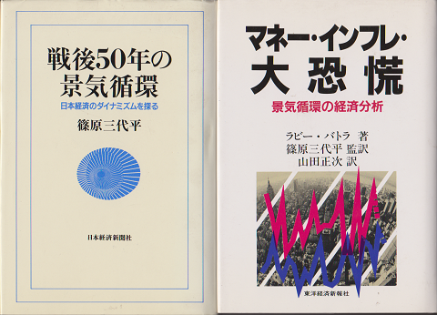 「戦後50年の景気循環 : 日本経済のダイナミズムを探る」 「マネー・インフレ・大恐慌」　2冊セット