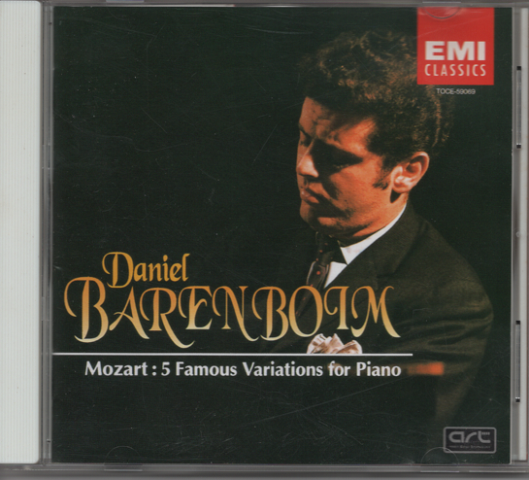 CD「バレンボイム/モーツァルト　5つのピアノのための変奏曲」