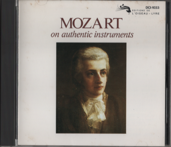 CD　『MOZART on authentic instruments 』 
　