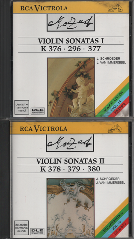 CD　『MOZART　VIOLIN SONATAS　Vol.14、15』