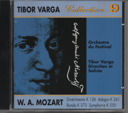 CD「TIBOR　VARGA　Collection　No.9/Wolfgang　Amadeus　Mozart」