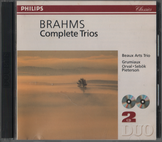 CD BRAHMS Complete Trios ブラームス：三重奏曲全集　（二枚組）