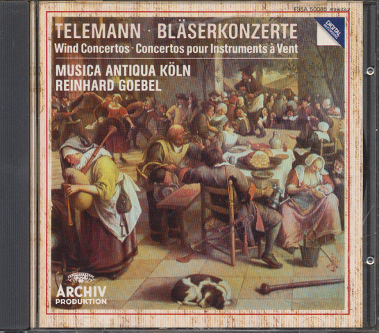 CD：テレマン/管楽器のための協奏曲集