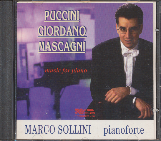 CD「ムゼッタのワルツ～ブッチーニ、マスカーニ、ジョルダーノ・ピアノ曲全集」