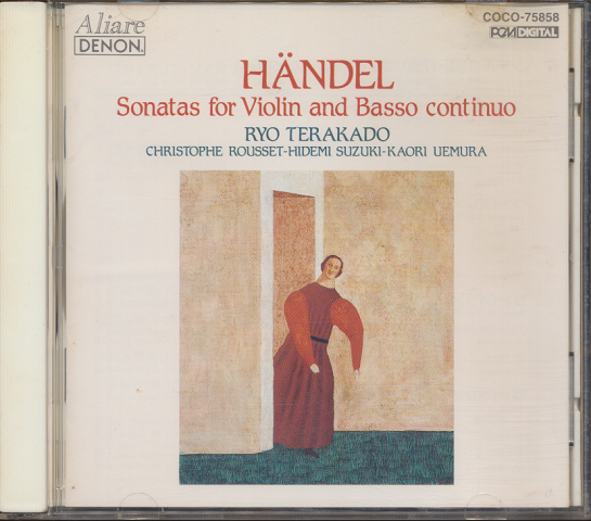 CD「HANDEL / Sonatas for Vilin snd Basso continuo」