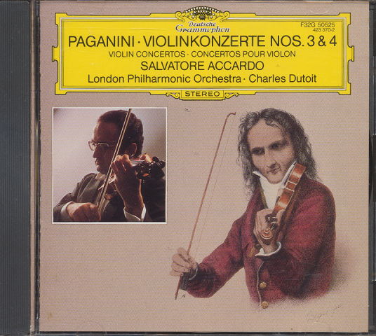 CD「パガニーニ：ヴァイオリン協奏曲第3・4番」
