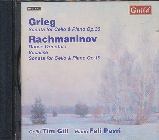 CD「GRIEG　＆　RACHMANI NOV/Sonatas　for　Cello&Piano」