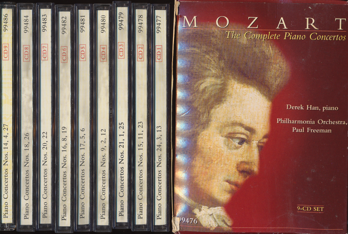 CD「Mozart :　The complete piano concertos　CD9枚組」