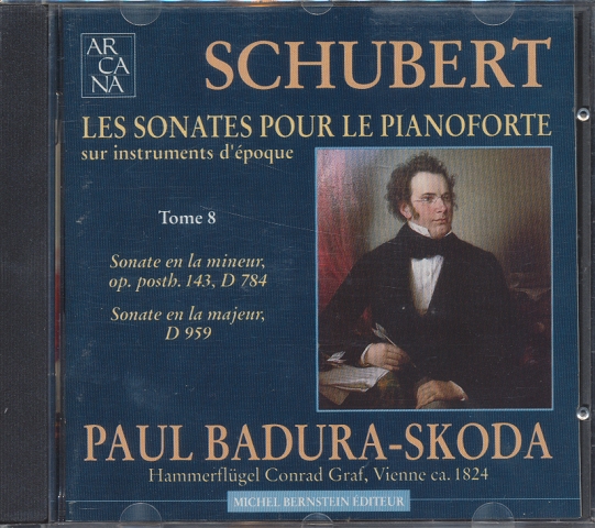 ＣＤ「FRANZ SCHUBERT / LES SONATES POUR LE PIANOFORTE 」