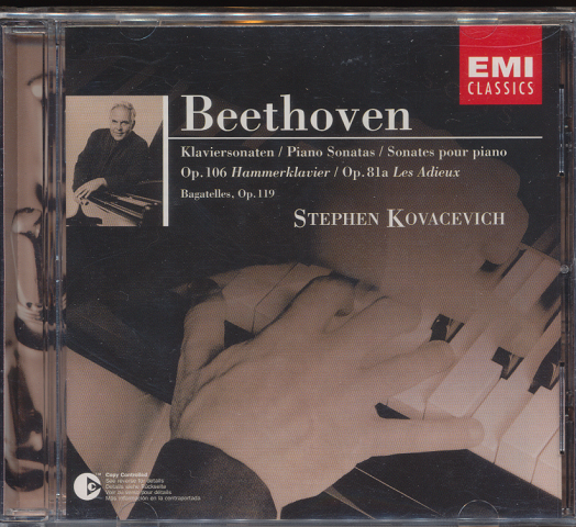 ＣＤ「Beethoven / STEPHEN KOVAGEVICH (piano) 」