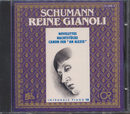CD「SCHUMANN / REINE GIANOLI (piano)　」