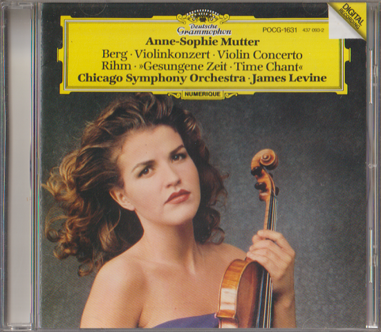 CD「ベルク：ヴァイオリン協奏曲、リーム：歌われし時」