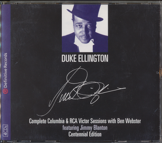 CD「DUKE　ELLINGTON/Complete Columbia　＆　RCA Victor Sessions with Ben　Webster」4枚組