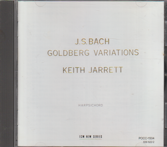 CD「Ｊ.S.BACH/GOLDBERG VARIATIONS/KEITH JARRETT」