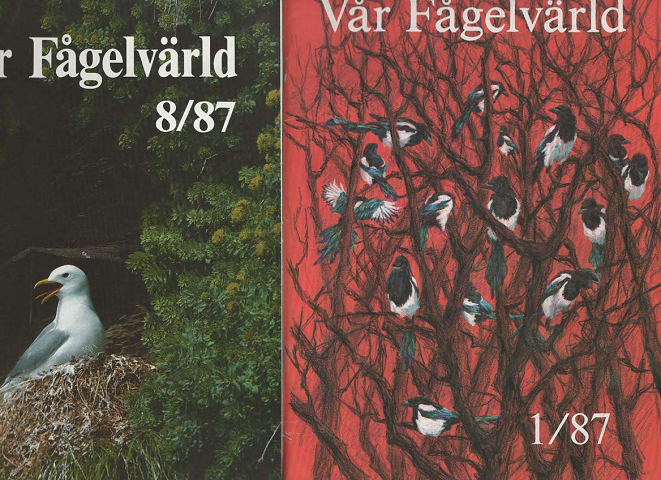 Var Fagelvarld  1/87～8/88　（8冊セット）