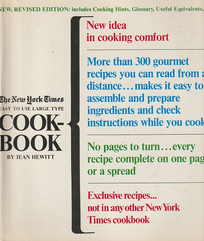 LARGE TYPE COOK-BOOK