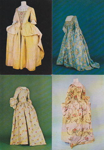 絵はがき ロンドン博物館 「18世紀のドレス」 5枚セット