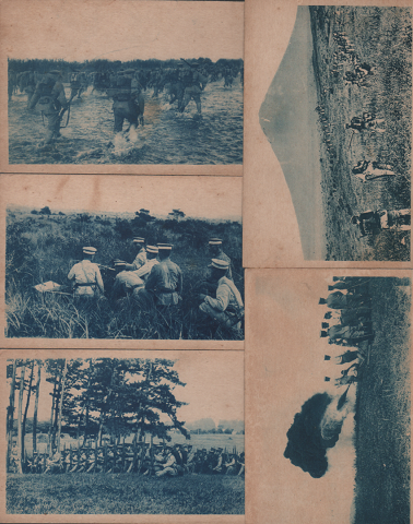郵便はがき（日本兵の写真）5枚組