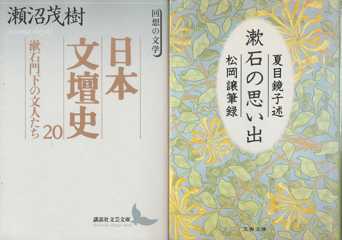 『日本文壇史20』『漱石の思い出』　2冊セット