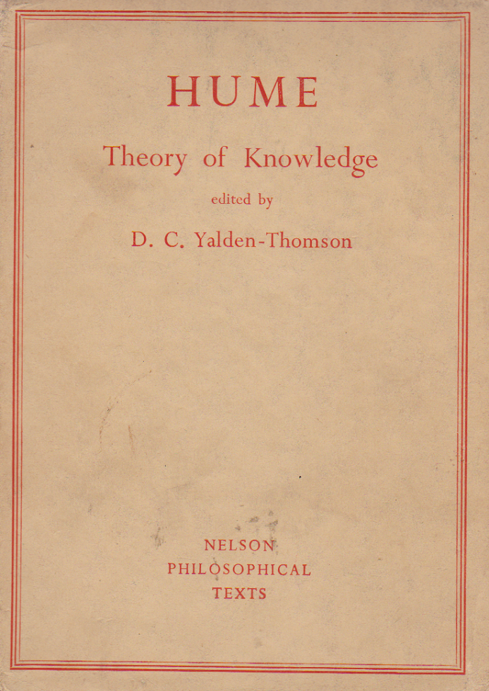 HUME  Theory of Knowledge