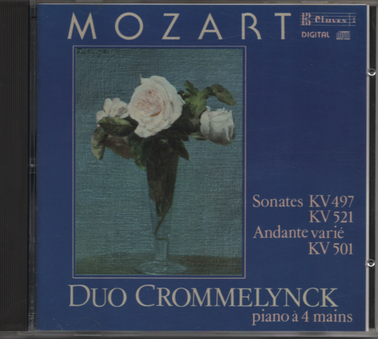 CD　『MOZART　WORKS FOR PIANO 4 HANDS』