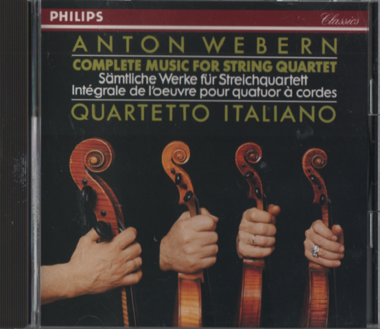 CD ANTON WEBERN COMPLETE MUSIC FOR STRING QUARTET QUARTETTO ITALIANO