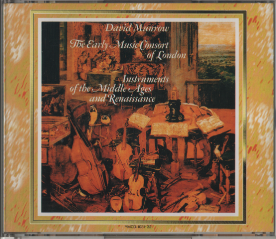 CD DAVID MUNROW  The Early Music Consort of London Instruments of the Middle Ages and Runaissance
デイヴィッド・マンロウ　ロンドン古楽コンソート　中世ルネッサンスの楽器　CD二枚組