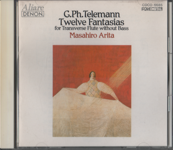 CD　G.Ph.Telemann Twelve Fantasias for Transverse Flute without Bass