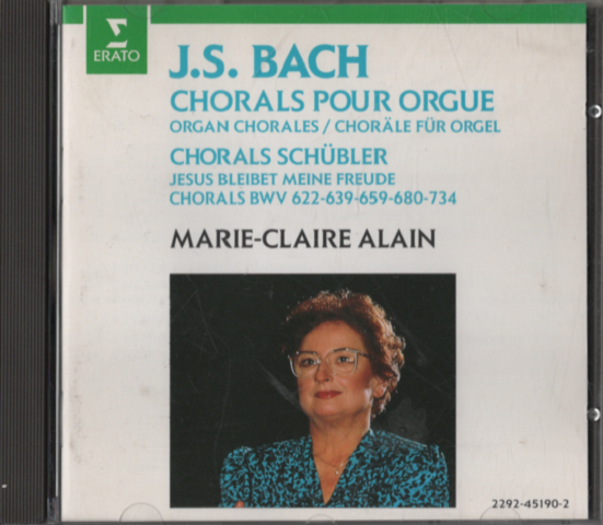 CD「J.S.Bach/6つのコラール（シューブラー・コラール）集」