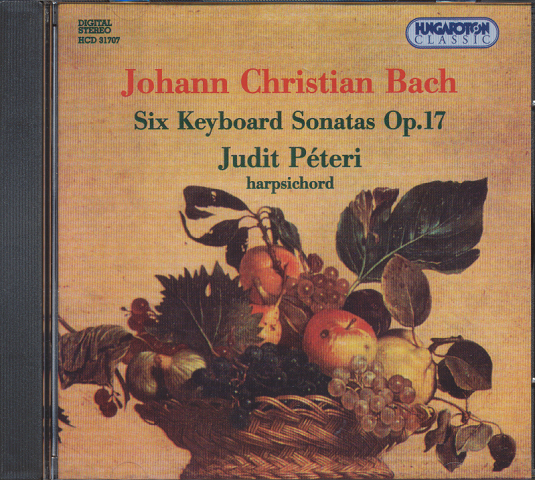 CD「Johann Christian Bach/Six Keyboard Sonatas Op.17」
