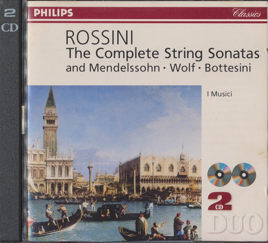 CD「ロッシーニ　弦楽ソナタ集（2つのヴァイオリン、チェロとコントラバスのための）2枚組