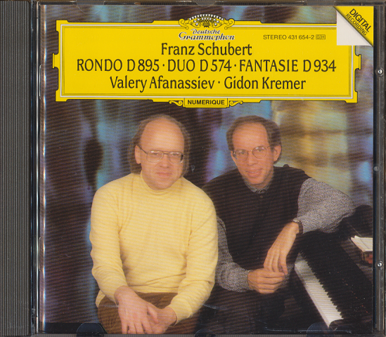 CD「FRANZ SCHUBERT　RONDO　D895・DUO　D574・FANTASIE　D934」