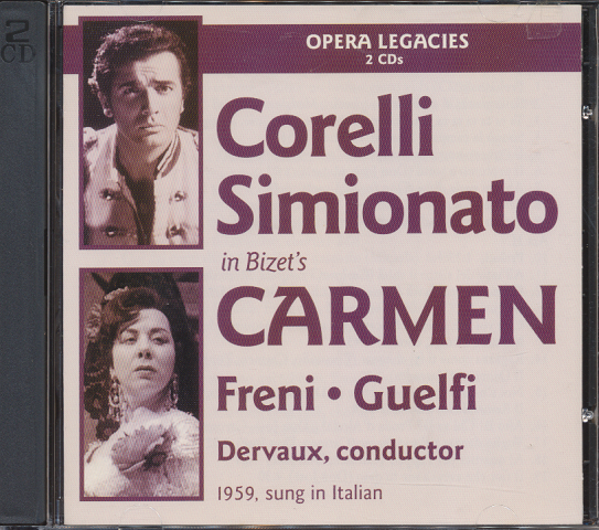 CD「CARMEN  /　Corelli　Simionato」