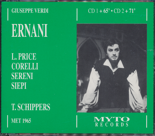 CD「GIUSEPPE VERDI   ERNANI 」２枚組