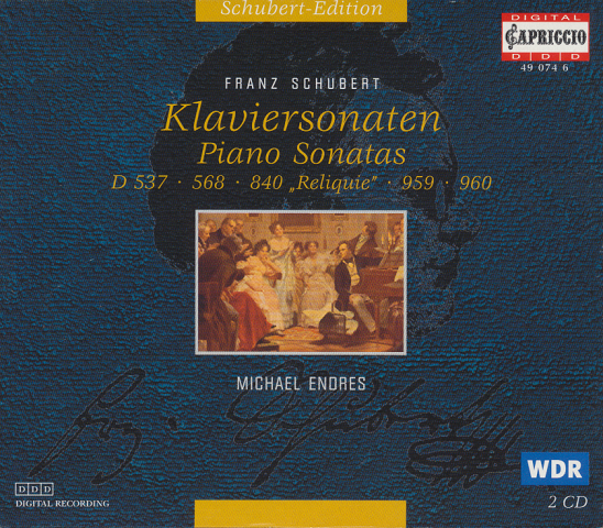 CD「FRANZ SCHUBERT Klaviersonaten Piano Sonatas」