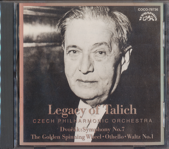 CD「ターリッヒの芸術：ドヴォルザーク交響曲第7番」