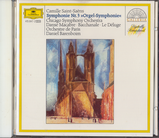 CD「Camille Saint-Saens：
ORGAN SYMPHONY/DANCEMACABRE/BACCHANALE/LE DELUGE」