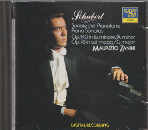 CD 「フランツ・シューベルト イ短調ソナタ 作品143 ト長調ソナタ作品78」
