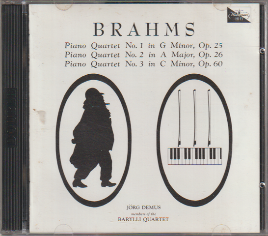 CD「ブラームス/ピアノ四重奏曲１～3番」